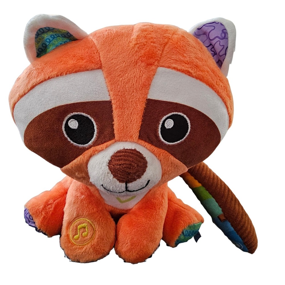Tested LeapFrog Colorful Counting Red Panda Learning Plush Toy Orange Rainbow